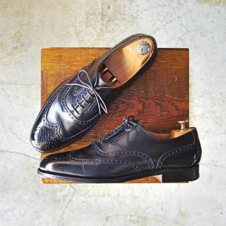 極上★クロケット&ジョーンズ UK6.5/US7D【★ブルックスブラザーズ別注/Peal&co】240ラスト/BROOKS BROTHERS/カーフ/Crockett&Jones★c550