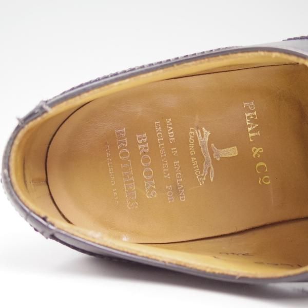 極上★クロケット&ジョーンズ UK6.5/US7D【★ブルックスブラザーズ別注/Peal&co】240ラスト/BROOKS BROTHERS/カーフ/Crockett&Jones★c550
