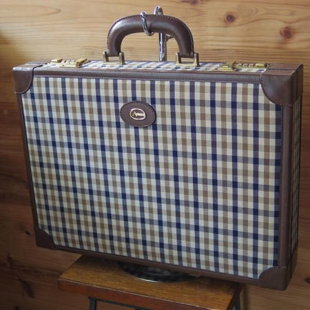 極上★(英)アクアスキュータム/Aquascutum【イタリア製★インポート/アタッシュケース】メンズ ビジネス バッグ★N5147