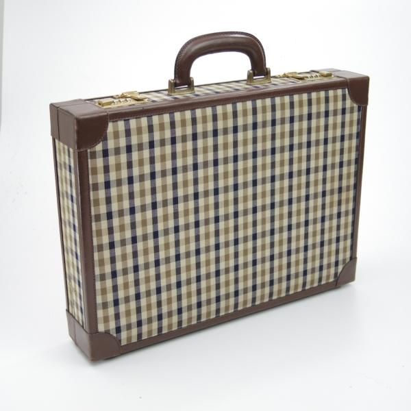 極上★(英)アクアスキュータム/Aquascutum【イタリア製★インポート/アタッシュケース】メンズ ビジネス バッグ★N5147