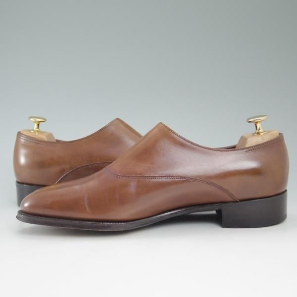 極美品★ジョンロブ 6.5EE【★プレステージライン/Jermyn3/ジャーミン】モンクストラップ/7000ラスト/茶/JOHN LOBB★c551
