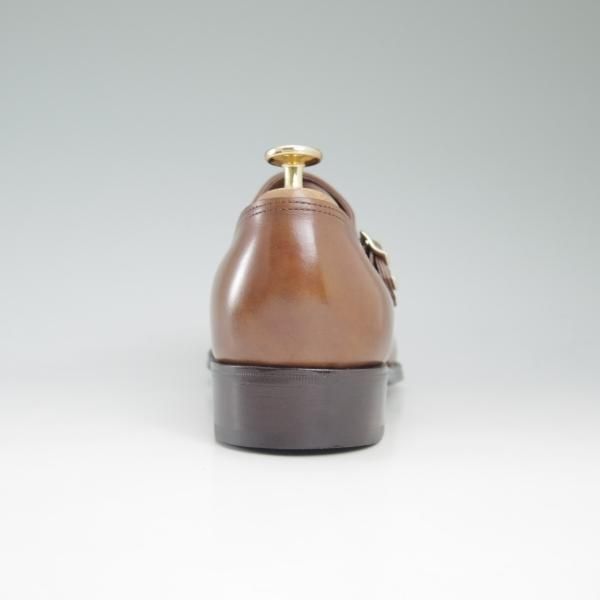 極美品★ジョンロブ 6.5EE【★プレステージライン/Jermyn3/ジャーミン】モンクストラップ/7000ラスト/茶/JOHN LOBB★c551