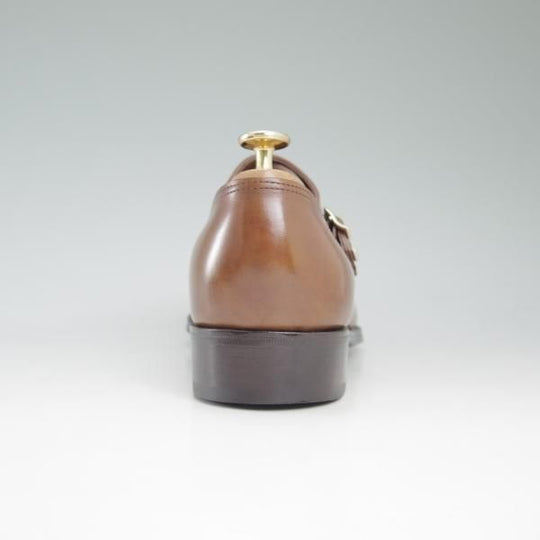 極美品★ジョンロブ 6.5EE【★プレステージライン/Jermyn3/ジャーミン】モンクストラップ/7000ラスト/茶/JOHN LOBB★c551
