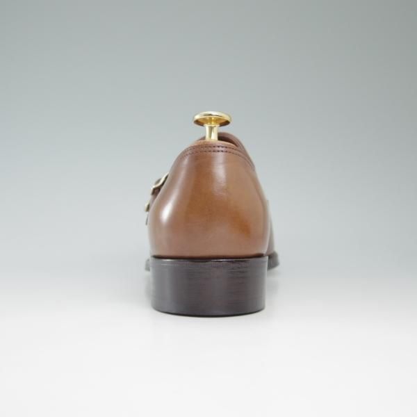 極美品★ジョンロブ 6.5EE【★プレステージライン/Jermyn3/ジャーミン】モンクストラップ/7000ラスト/茶/JOHN LOBB★c551