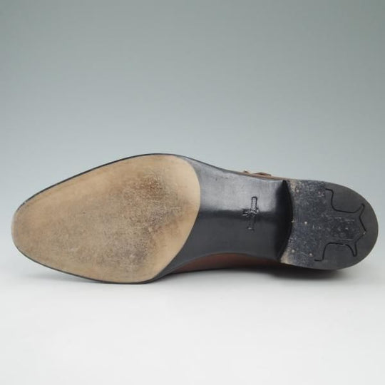 極美品★ジョンロブ 6.5EE【★プレステージライン/Jermyn3/ジャーミン】モンクストラップ/7000ラスト/茶/JOHN LOBB★c551