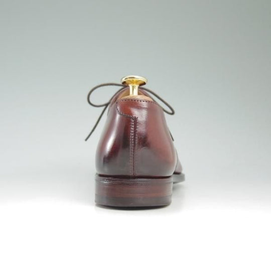 美品★クロケット&ジョーンズ 5.5E【★ハンドグレードライン/AINTREE 3】プレーントゥ/Vフロント/カーフ/Crockett&Jones★c553
