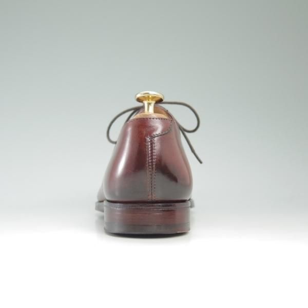 美品★クロケット&ジョーンズ 5.5E【★ハンドグレードライン/AINTREE 3】プレーントゥ/Vフロント/カーフ/Crockett&Jones★c553