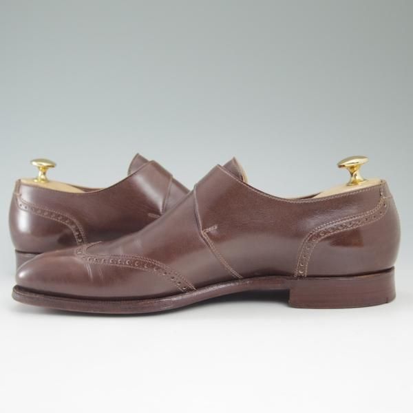 美品★クロケット&ジョーンズ 6.5D【★ハンドグレードライン】モンクストラップ/カーフ/Crockett&Jones★c554