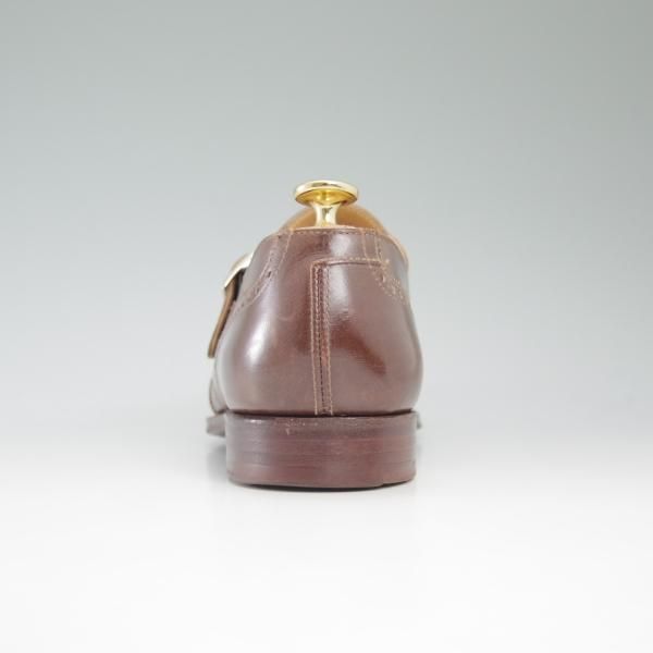 美品★クロケット&ジョーンズ 6.5D【★ハンドグレードライン】モンクストラップ/カーフ/Crockett&Jones★c554