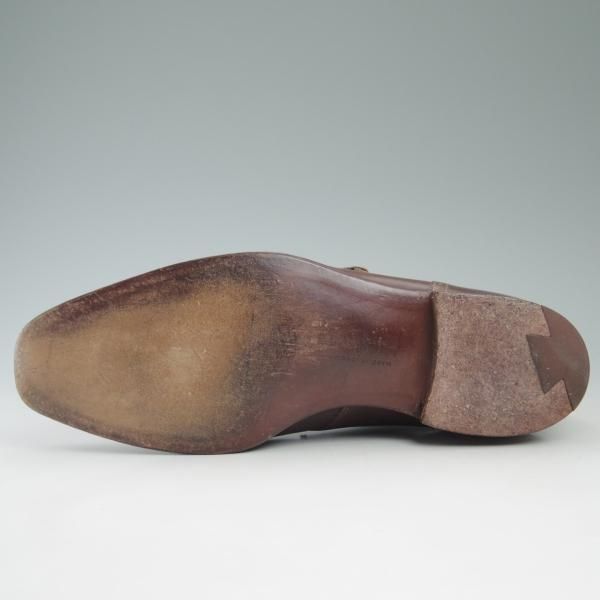 美品★クロケット&ジョーンズ 6.5D【★ハンドグレードライン】モンクストラップ/カーフ/Crockett&Jones★c554