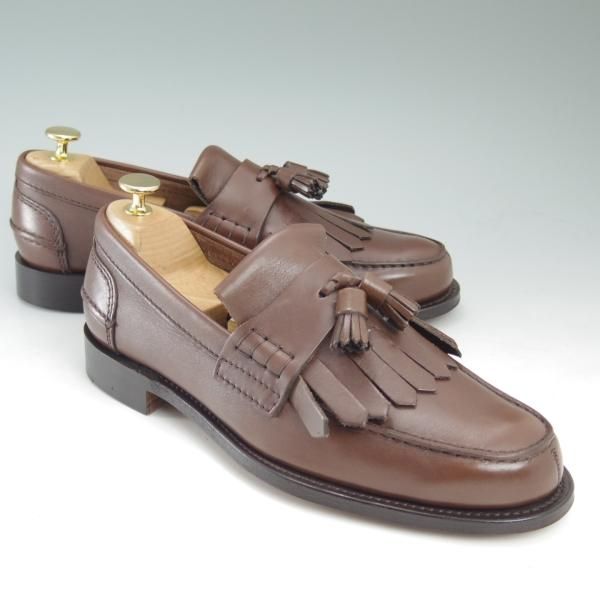 未使用★チャーチ 80F/UK8【キルトタッセル★オレハム/OREHAM】126ラスト/タッセルローファー/5都市ロゴ/Church's★c555