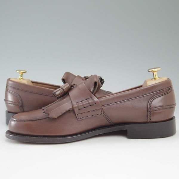 未使用★チャーチ 80F/UK8【キルトタッセル★オレハム/OREHAM】126ラスト/タッセルローファー/5都市ロゴ/Church's★c555