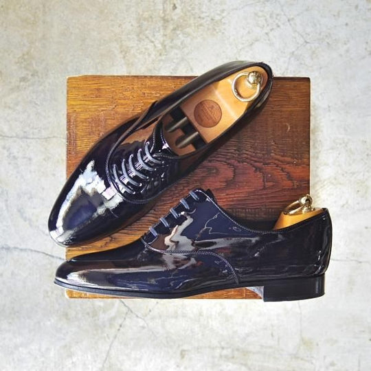 美品★ジョンロブ 7.5E【★カリスト/CALISTO/8695ラスト】プレーントゥ/パテントレザー/JOHN LOBB★c558