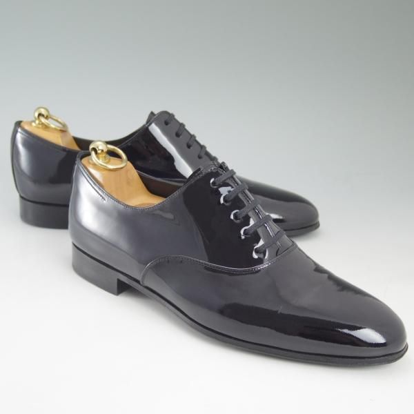 美品★ジョンロブ 7.5E【★カリスト/CALISTO/8695ラスト】プレーントゥ/パテントレザー/JOHN LOBB★c558