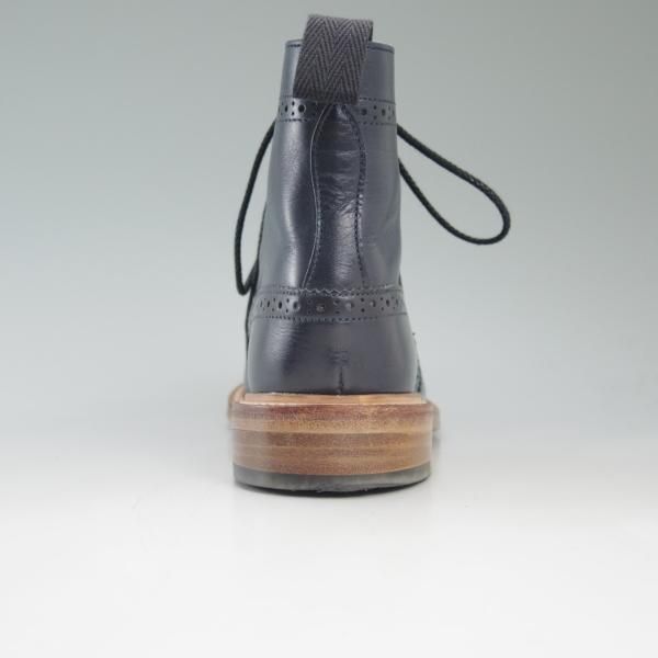 極美品★トリッカーズ(レディース) SIZE 4【★カントリーブーツ/L2508/ネイビー色】NAVY BLUE ANILINE CALF/カーフ/Tricker's★c562