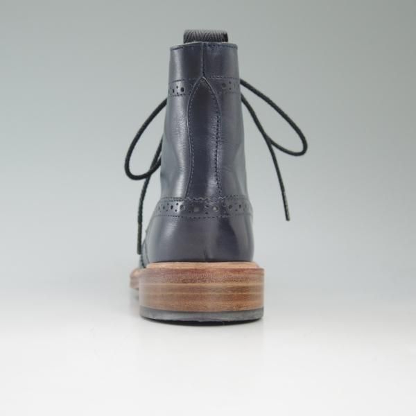 極美品★トリッカーズ(レディース) SIZE 4【★カントリーブーツ/L2508/ネイビー色】NAVY BLUE ANILINE CALF/カーフ/Tricker's★c562
