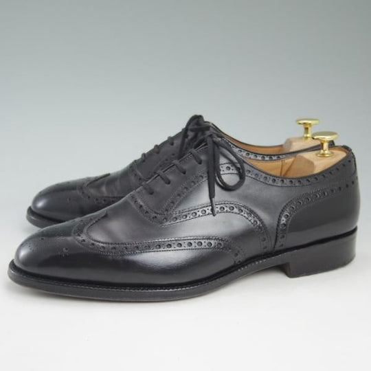 極上★チャーチ 75G/UK7.5【★73ラスト/3都市〜4都市ロゴ過渡期/旧チャーチ】チェットウィンド/CHETWYND/黒/フルブローグ/Church's★c567