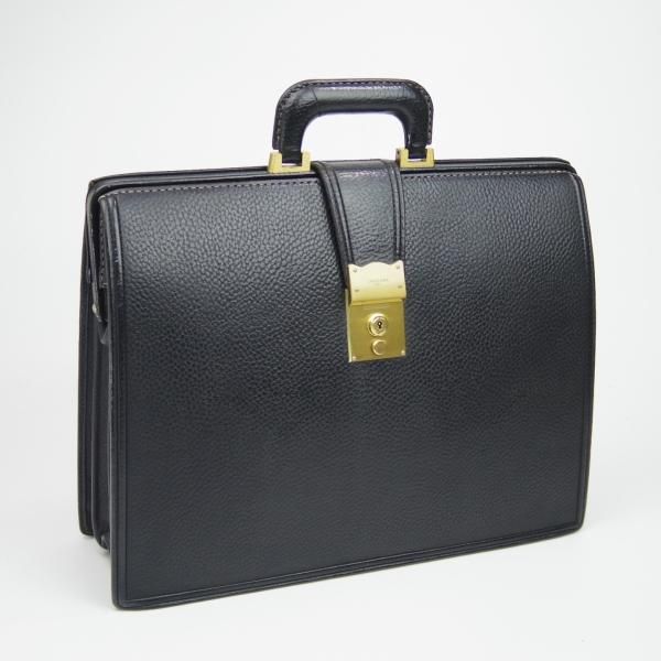 ★GINZA TANIZAWA★ブリーフケース ビジネスバッグ ブラック 黒 鍵 極上☆銀座タニザワ/GINZA TANIZAWA【定価9.7万円☆ダレスバッグ