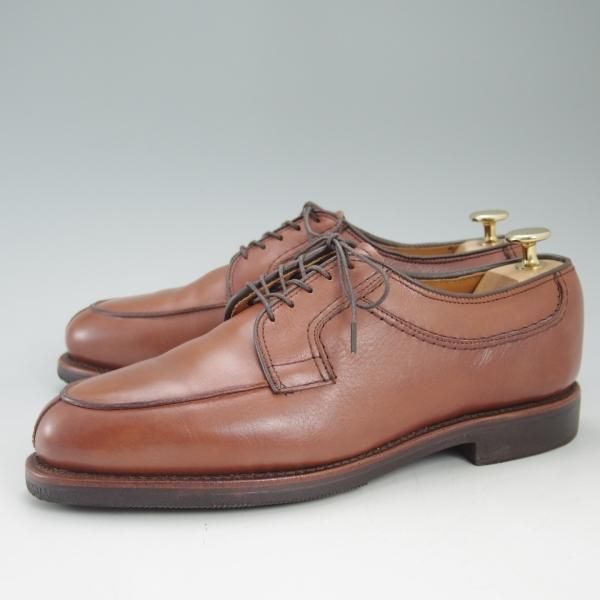 美品★(米)アレンエドモンズ 6.5D【★Uチップ/Stockbridge】カーフ/茶/メンズ/ALLEN EDMONDS★c576