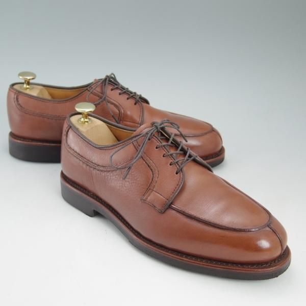 美品★(米)アレンエドモンズ 6.5D【★Uチップ/Stockbridge】カーフ/茶/メンズ/ALLEN EDMONDS★c576