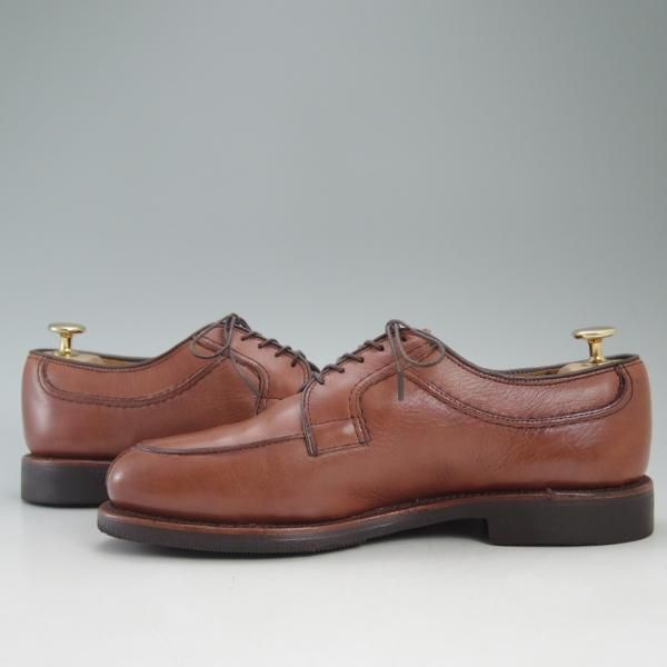 美品★(米)アレンエドモンズ 6.5D【★Uチップ/Stockbridge】カーフ/茶/メンズ/ALLEN EDMONDS★c576