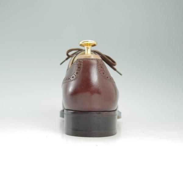 極美品★(伊)タニノクリスチー SIZE 7【★定価15万円以上/ブラックラピド製法】フルブローグ/カーフ/121208/TANINO CRISCI★c580