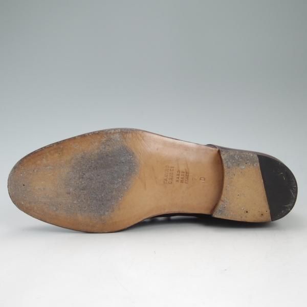 極美品★(伊)タニノクリスチー SIZE 7【★定価15万円以上/ブラックラピド製法】フルブローグ/カーフ/121208/TANINO CRISCI★c580