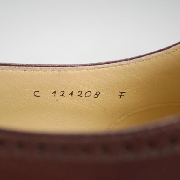 極美品★(伊)タニノクリスチー SIZE 7【★定価15万円以上/ブラックラピド製法】フルブローグ/カーフ/121208/TANINO CRISCI★c580