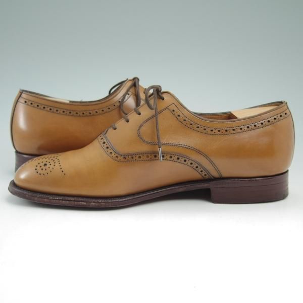 極上★チャーチ 65F/UK6.5【★旧チャーチ/3都市ロゴ/29ラスト/OUNDLE】オウンドル/オックスフォードシューズ/茶/カーフ/Church's★c585