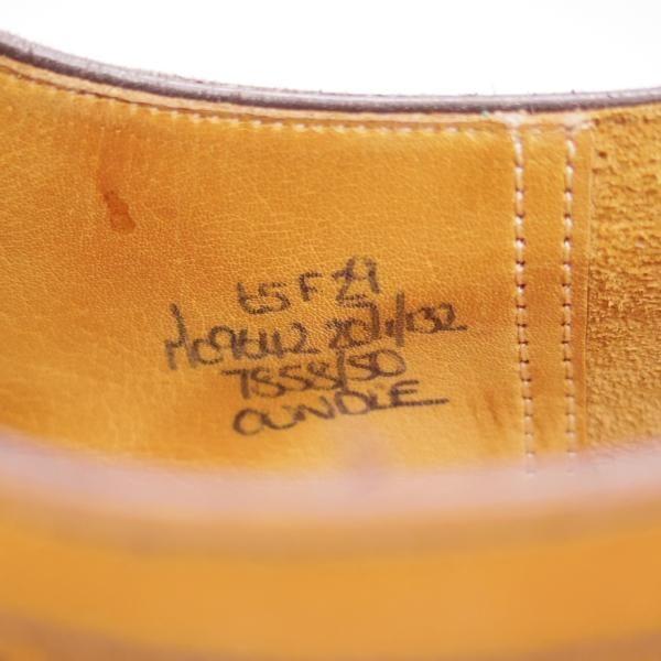 極上★チャーチ 65F/UK6.5【★旧チャーチ/3都市ロゴ/29ラスト/OUNDLE】オウンドル/オックスフォードシューズ/茶/カーフ/Church's★c585