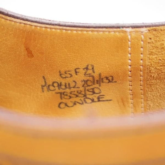 極上★チャーチ 65F/UK6.5【★旧チャーチ/3都市ロゴ/29ラスト/OUNDLE】オウンドル/オックスフォードシューズ/茶/カーフ/Church's★c585