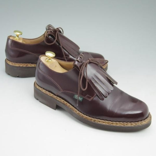 極美品★パラブーツ SIZE 5【希少★キルト付き/PERRIAND/ペリアン】プレーントゥ/ポリッシュレザー/TEXソール/Paraboot★c586