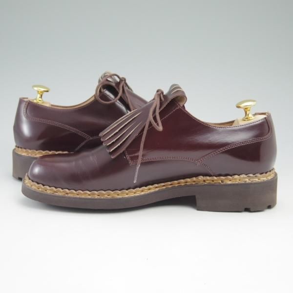 極美品★パラブーツ SIZE 5【希少★キルト付き/PERRIAND/ペリアン】プレーントゥ/ポリッシュレザー/TEXソール/Paraboot★c586