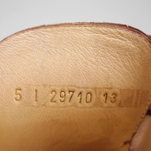 極美品★パラブーツ SIZE 5【希少★キルト付き/PERRIAND/ペリアン】プレーントゥ/ポリッシュレザー/TEXソール/Paraboot★c586