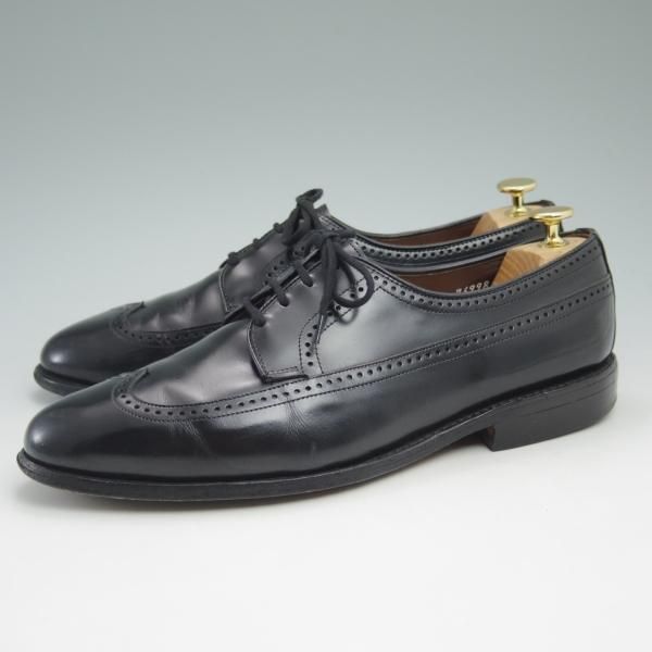 極上★(米)アレンエドモンズ 9.5D【★ロングウイング/Richmond】カーフ/黒/メンズ/ALLEN EDMONDS★c587