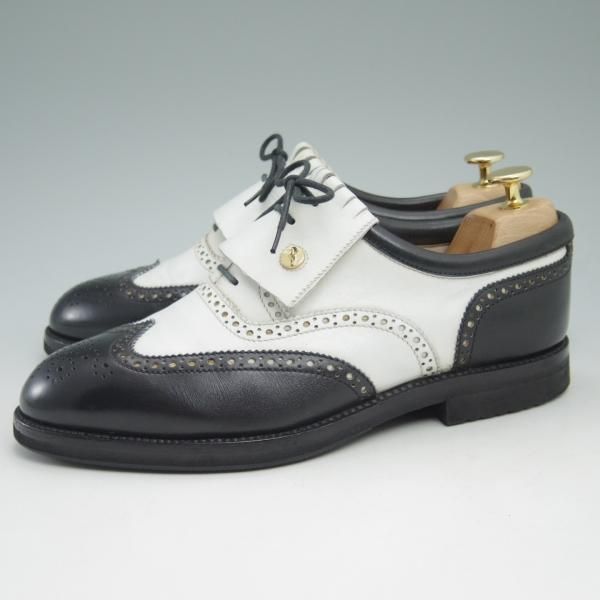 極上★(伊)タニノクリスチー SIZE 6.5【★定価15万円以上】フルブローグ/コンビ/カーフ/126884/TANINO CRISCI★c589