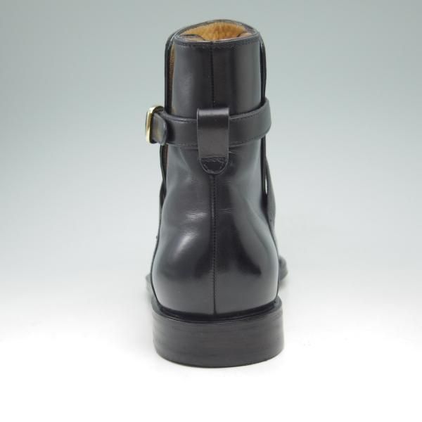 極美品★(伊)タニノクリスチー SIZE 6.5【定価20万円以上★ジョッパーブーツ】131544/黒/カーフ/TANINO CRISCI★c592