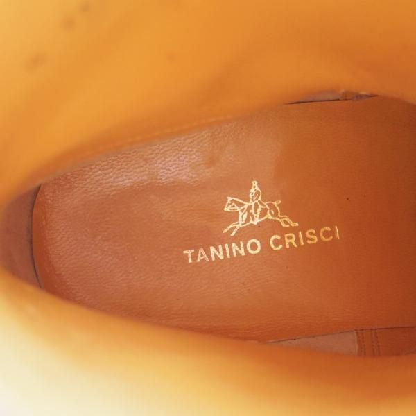 極美品★(伊)タニノクリスチー SIZE 6.5【定価20万円以上★ジョッパーブーツ】131544/黒/カーフ/TANINO CRISCI★c592
