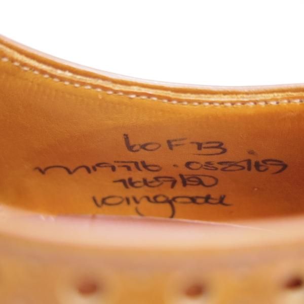 美品★チャーチ 60F/UK6【★ブックバインダーカーフ/73ラスト/旧チャーチ】wingate/フルブローグ/3都市ロゴ/サンダルウッド/Church's★c593