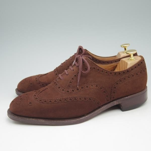 極上★チャーチ 85F/UK8.5【★アンテロープ革/REAL CAPE BUCK/旧チャーチ】73ラスト/3都市ロゴ/スエード/フルブローグ/Church's★c594