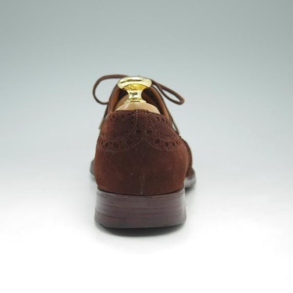 極上★チャーチ 80F/UK8【★アンテロープ革/REAL CAPE BUCK/旧チャーチ】73ラスト/3都市ロゴ/スエード/フルブローグ/Church's★c595