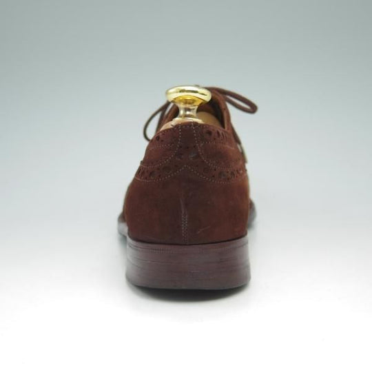 極上★チャーチ 80F/UK8【★アンテロープ革/REAL CAPE BUCK/旧チャーチ】73ラスト/3都市ロゴ/スエード/フルブローグ/Church's★c595