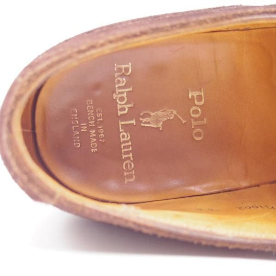 極上★クロケット&ジョーンズ US8.5D/UK8【★ラルフローレン別注/Polo Ralph Lauren】フルブローグ/スエード/Crockett&Jones★c599