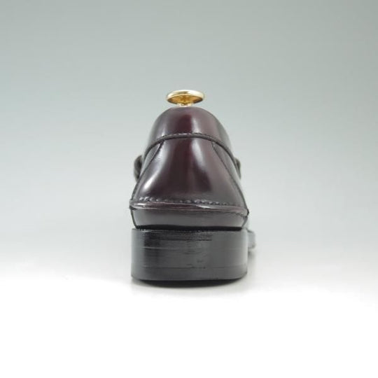 極上★(米)ジョンストン&マーフィー UK6程度【★ブラックラピド製法】コインローファー/赤茶/ポリッシュレザー/Johnston&Murphy★c602