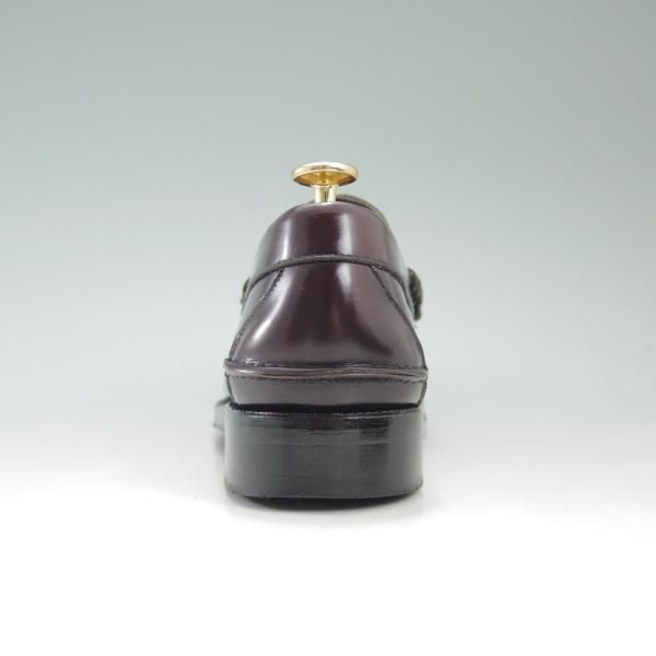 極上★(米)ジョンストン&マーフィー UK6程度【★ブラックラピド製法】コインローファー/赤茶/ポリッシュレザー/Johnston&Murphy★c602