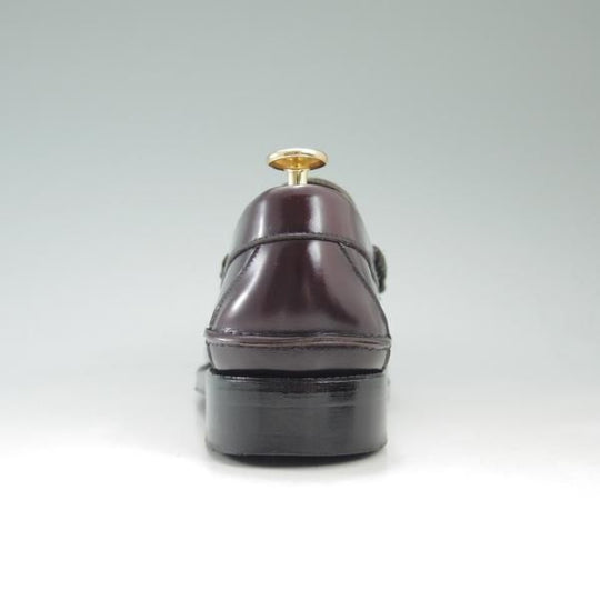 極上★(米)ジョンストン&マーフィー UK6程度【★ブラックラピド製法】コインローファー/赤茶/ポリッシュレザー/Johnston&Murphy★c602