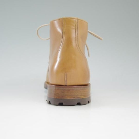 極美品★(スペイン製)ヤンコ SIZE 5.5【★グッドイヤーウェルテッド製法】チャッカブーツ/ハーフコマンド/Uチップ/薄茶/YANKO★c603