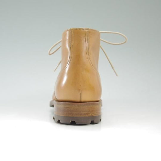 極美品★(スペイン製)ヤンコ SIZE 5.5【★グッドイヤーウェルテッド製法】チャッカブーツ/ハーフコマンド/Uチップ/薄茶/YANKO★c603