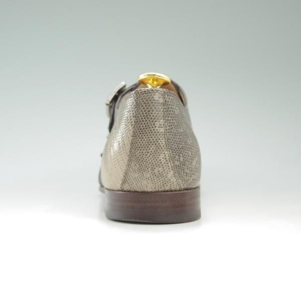 美品★(伊)セルジオロッシ SIZE 6.5【定価￥217,000-★リングリザード仕様】ダブルモンク/sergio rossi★c604