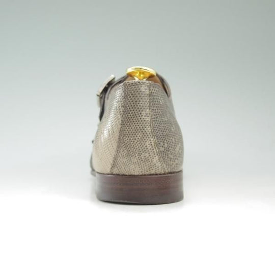 美品★(伊)セルジオロッシ SIZE 6.5【定価￥217,000-★リングリザード仕様】ダブルモンク/sergio rossi★c604